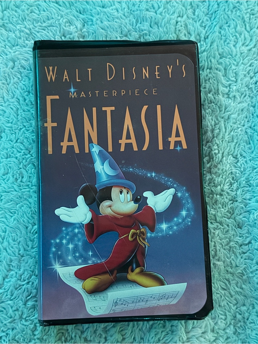 Disney Fantasia VHS with Blue and Red Artwork